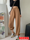 High Waist Loose Pants For Women Sport Trousers Wide Leg Sweatpants Women Joggers Straight Elastic Waist Pants