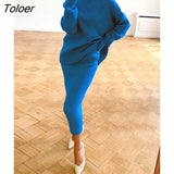 Ribbed Knit 2 Piece Dress Set Outfits Ladies Knitwear Top And Midi Skirt Sets For Women Casual Winter Sweater Sets