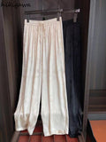 Wide Leg Pants Women's Clothing High Waist Print Trousers Chinese Style Straight Fashion Pantalon Femme 2023 New