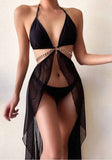 Chains Cover-Up Bikini Two Piece