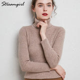 Women's Turtleneck Sweater Pullover Women Autumn Winter Pull Femme 2021 Winter Clothes Women Basic Warm Vintage Sweater