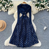Retro Style Printed Dress Women's Summer Strap High Sense Design Light Luxury Temperament Chic