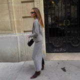 Autumn New Women's Fashion Simple Knitted Double Coat +