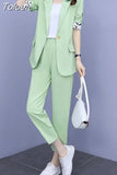 Women's Pants Set Fashion Casual Jacket Top Trousers Vest Three Piece Set Female Suits Tracksuit Office