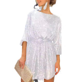 Festival Party Shiny Crystal Beads Dress Dress Dress
