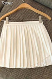 Korean Skirt Women 2023 Faldas Mujer De Moda High Waist Slim Irregular Pleated Mini Skirts Temperament Jupe Y2k