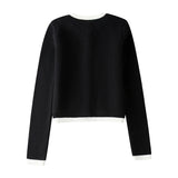 Spring Gold Row Buckle Knitted Coat 3991001-Outfit