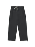 Simple Solid Color Baggy Sweatpants-Outfit