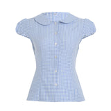 Design Style Buckle Shirt 2025 Summer Babes Ancient Early Slimming Leisure New