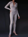 Casual Button Up Long Sleeve Slim