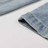 Denim Women's Jackets Stand Collar Long Sleeve Patchwork Bow Vintage Ruched Coats For Female 2023 Spring