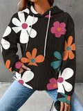 New Hooded Jacket Digital Print Casual Women's