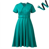 Women's Fashion Temperament Dolls Short-Sleeved Elastic Dress On African