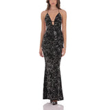 Women's New Open-Shoulder Open Dress Evening