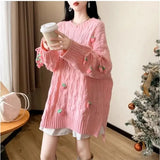 Strawberry Tassel Sweater-Outfit