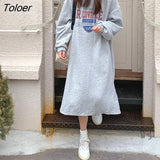 Loose Split Long Sleeve Letter Printed Sweatshirt Women Black Casual Preppy Style Hoodies Gray High Street Clothes