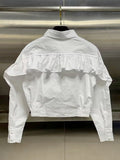 Wind Top Women 2025 Spring New Temperament Elegant Comfortable Leisure Body Loaf Side Short Shirt