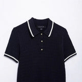 2025 New Knitted Shirt Round-Neck Solid Color Loose Set Female