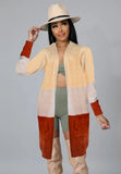 Fashion Stripe Contrast Cardigan