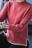 Sweaters Women Casual O-neck Solid Harajuku Basic Long Sleeve Pullovers Elegant High Street Sweater Tops Clothes