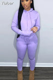 Women's Sporty Tracksuit Autumn Winter Plush Warm Hooded Long Sleeve Hoodie and High Waist Sweatpant Matching Outfit 2 Piece