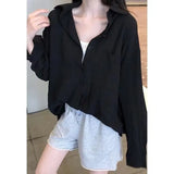 Sunscreen Shirt Coat Women's Summer Thin Design Small Loose Shirt Summer 2025