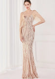 Sequin Strap Mermaid Long Evening