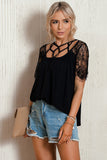 Neck Spliced Lace