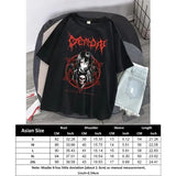 top 2023 New Y2k Harajuku Shirt Anime Skeleton print cotton t shirt Kawaii Female clothing short sleeve Goth