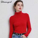 Women's Turtleneck Sweater Pullover Women Autumn Winter Pull Femme 2021 Winter Clothes Women Basic Warm Vintage Sweater