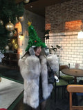 Winter New Fox Fur Coat Women's Long Loose Thick Fur Coat Plus Thick Fur