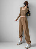Sweatpants Women Cotton Gray Summer 2022 Oversize Woman Jogging Wide Leg Green Women's Jogger Streetwear Pants