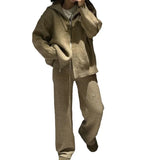 2025 New Women's Languiled Collar Knitted Trousers