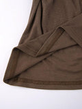 Basic Solid Long Sleeve Crop Top-Outfit