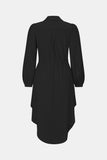 Down Drawstring Waist Midi