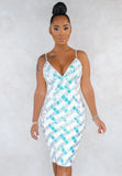 Sexy White Bling Bling Sequins V-neck Sling Party