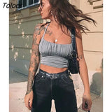 Women Summer Fashion Ruched Camisole Sexy Mujer Backless Tank Top Streetwear Femme Mini Camis For Women Casual Crop