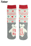 Women's Socks Christmas Peonfly Fashion Harajuku Cute Cartoon Animal Cat Dog Printed Socks Funny Skate Cotton Happy