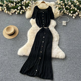 Vintage Hollow Crocheted Shoulder Sling Knitted Shirt Two Sets Of Women's