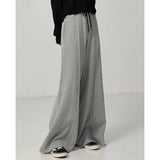 High Elastic Waist Brief Black Long Wide Leg Trousers New Loose Fit Pants Women Fashion Tide Spring Autumn 2023