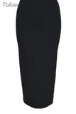 Skirts Womens 2023 Summer Sexy Bandage Pencil Skirt Woman Clothes Plus Size Fashion Harajuku Vintage Elastic Ladies