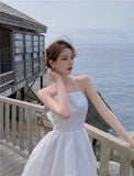 Party Sannian Women Dress Spring And Summer 2022 New Retro Sexy Mesh Halter Cute Sexy Dresses Ladies