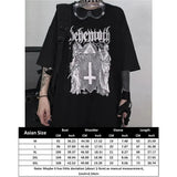 top 2023 New Y2k Harajuku Shirt Anime Skeleton print cotton t shirt Kawaii Female clothing short sleeve Goth