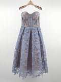 TWOTWINSTYLE Sexy Embroidery Sling Dress For Women Square Collar Sleeveless High Waist Midi Dresses Female Summer Clothing