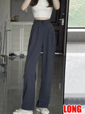 Office Wear Women Pants Summer Casual Elegant Trousers Women Wide Leg Chic Office Wear Straight Pants For Women High