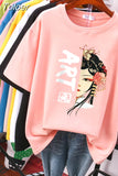 100% Cotton Plus Size L-6XL T Shirt Print Tshirt Short Sleeve Women's Top Chinese Style Summer Couple O Neck T