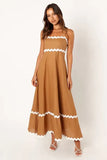 Toloer Summer New Solid Color Lace Stitching With Elegant Strapless Oversized Hem