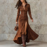 2025 Body-Buttoning Hip-Bottom Button Buckle Professional Dress