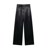 New Women's Autumn Commute Double Suit Jacket + Vertical Trousers