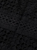 Embroidery Dresses For Women Round Neck Lantern Sleeve High Waist Folds Vinage A Line Dress Female Autumn Fashion